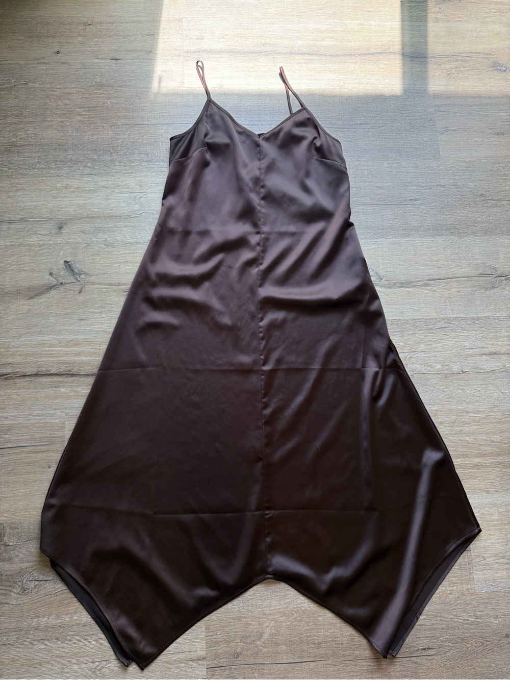 Warehouse camisole with slender straps and a crisscross back. Size 10